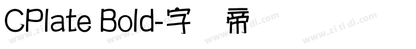 CPlate Bold字体转换